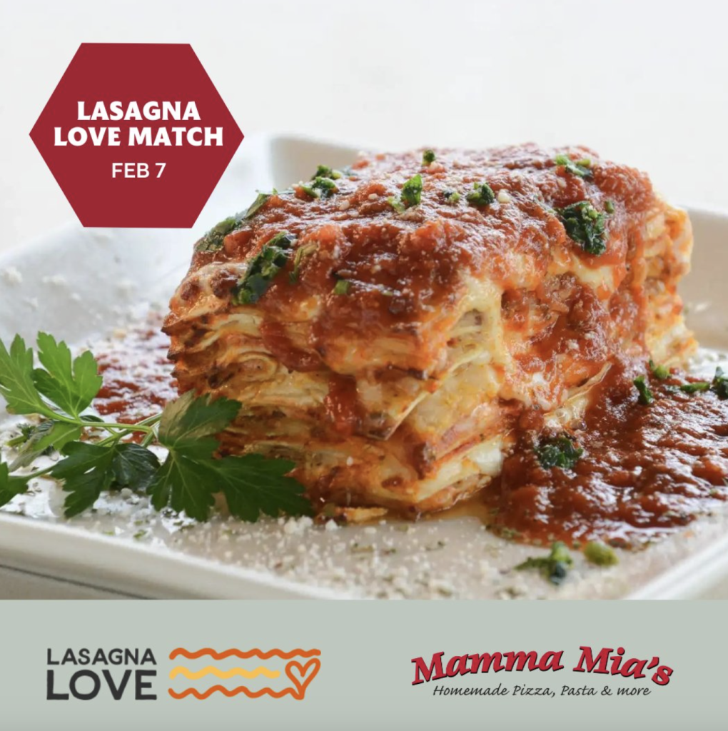 Lasagna Love Match, all Mama Mia's locations